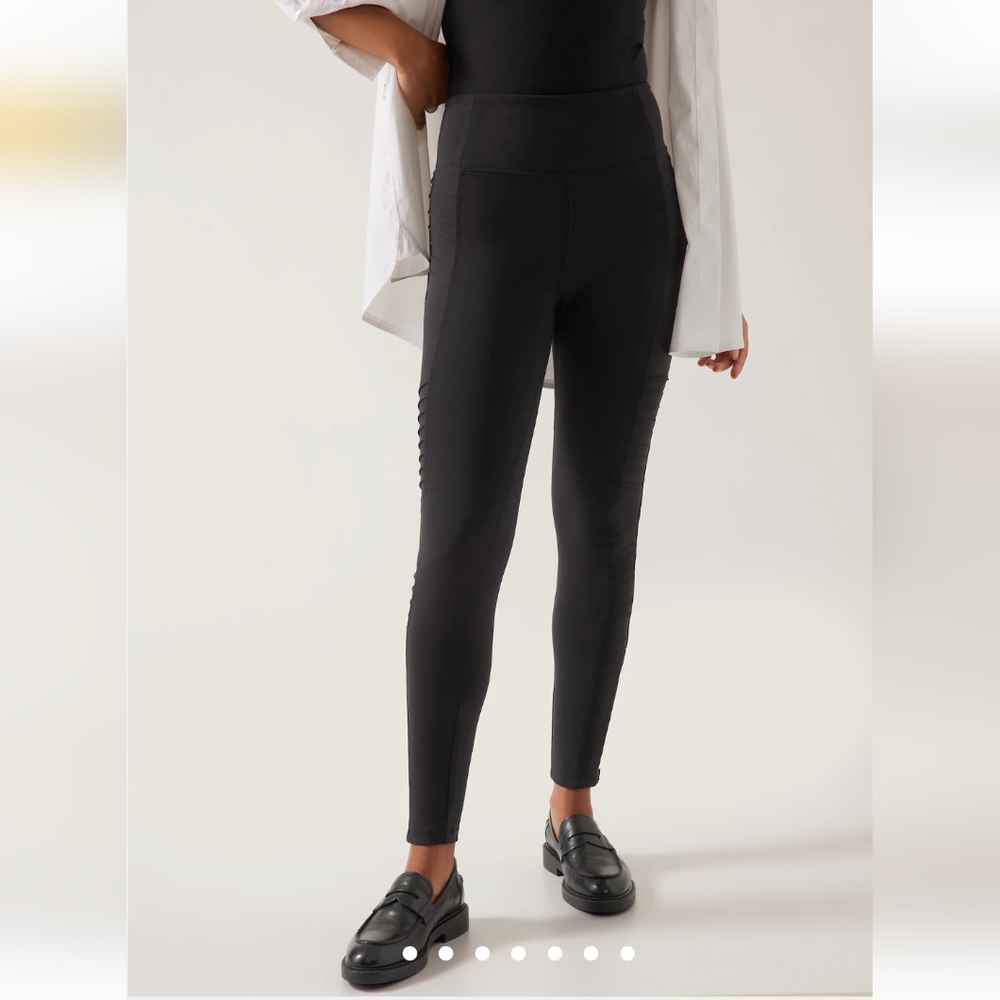 Athleta Delancey Moto Tight Leggings S